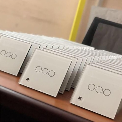 Dokunmatik Ekran İçin Temperli Serigrafi Cam Özel Kapak Camı Baskı