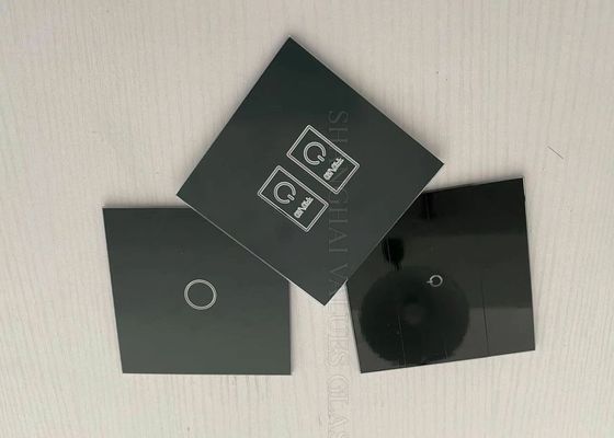 SGS Eğimli 0.5mm Temperli Seramik Baskılı Cam Ultra Şeffaf