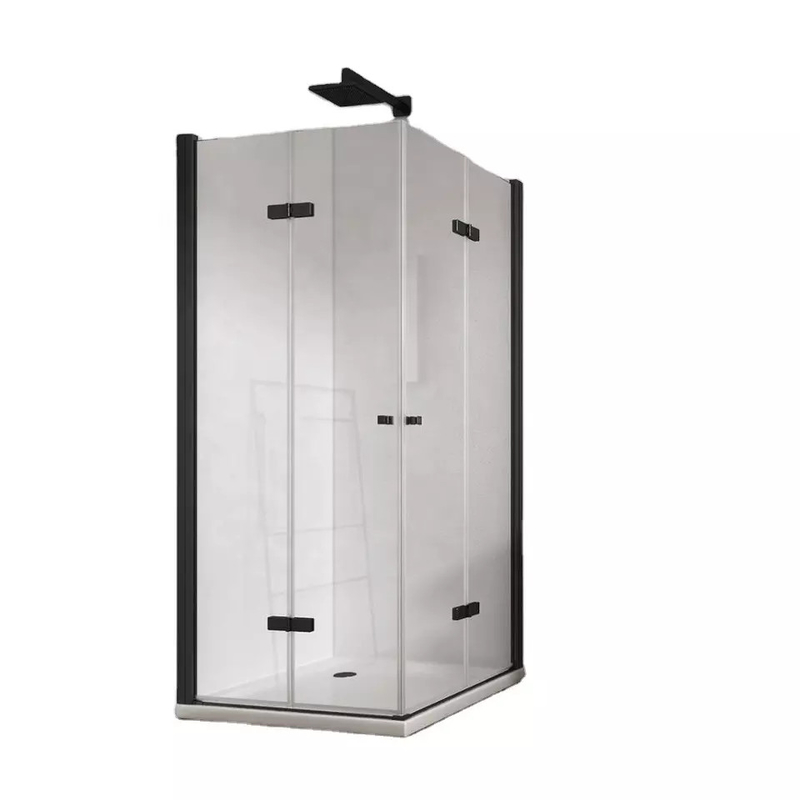 Modern Köşe Temperli Cam Duşakabin Sürgülü Banyo Cam Kapı